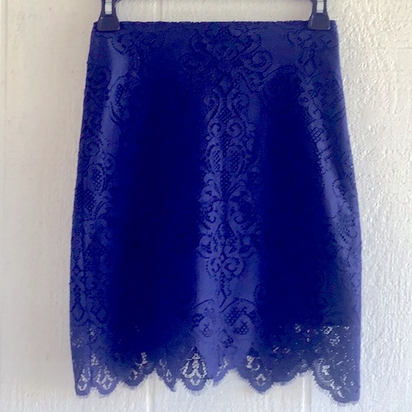 For Love & Lemons Midnight lace crop top skirt set - Picture 3 of 16
